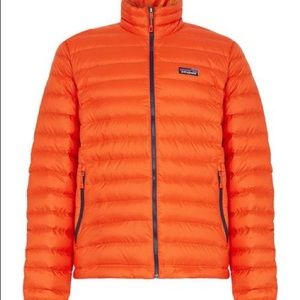 Men’s orange Patagonia Down Jacket, NWOT